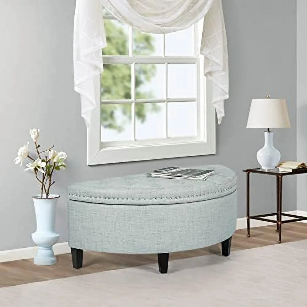 PU Leather Tufted Ottoman Bench I644601