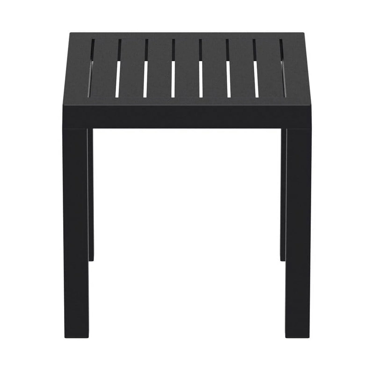Black 2 Piece Resin Patio Side Table Set T19053