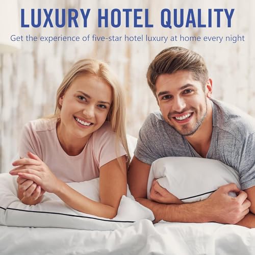 King Size Cooling Microfiber Bed Pillows Set of 4 Z760171