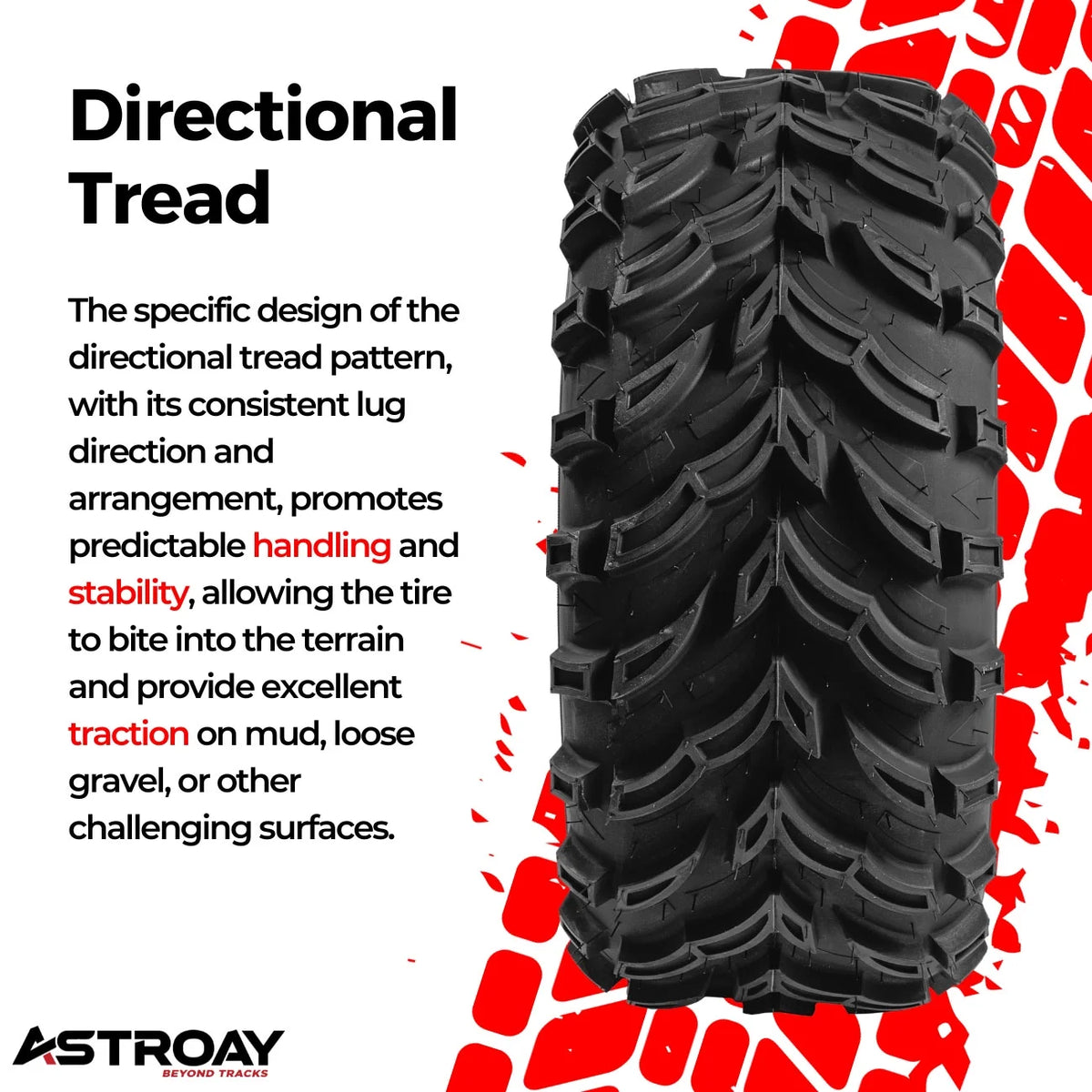 26 x 11 - 12 Utility ATV/UTV Tire Y496