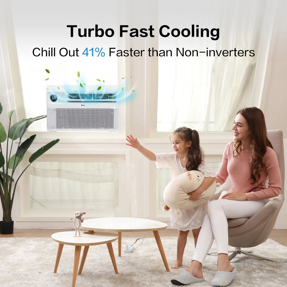 12000 BTU Smart Inverter Window Air Conditioner with Remote/App Control G506