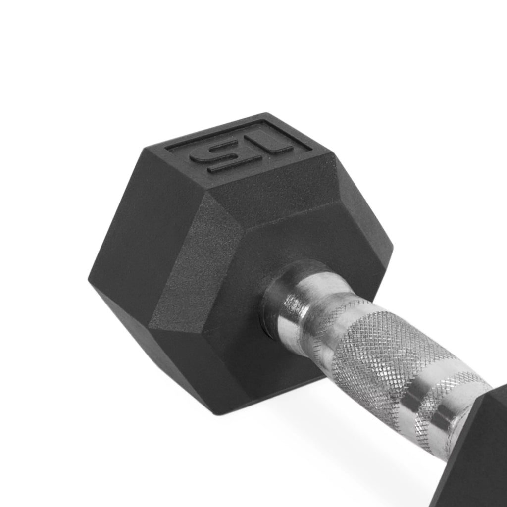 10lb Coated Rubber Hex Dumbbell Pair J8717