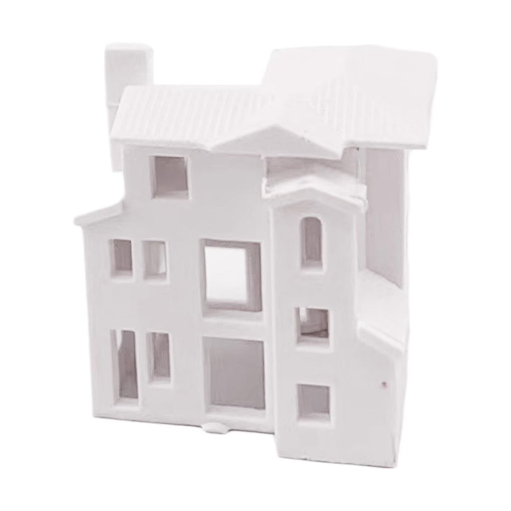 Miniature Dollhouse Scenes Building Train Unpainted House Decoration A106189