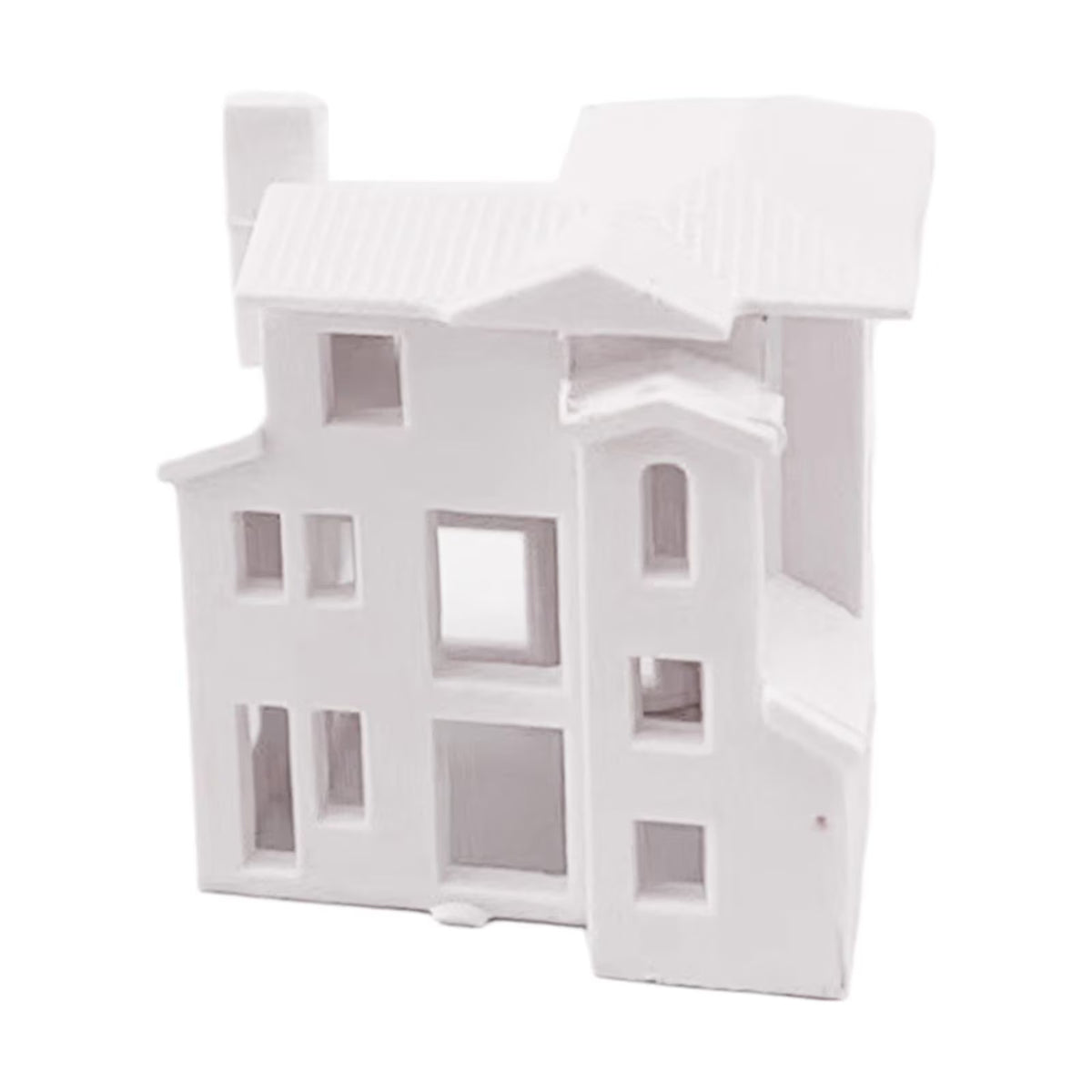 Miniature Dollhouse Scenes Building Train Unpainted House Decoration A106189