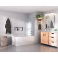 Frameless Shower Bath Fixed Panel S99064