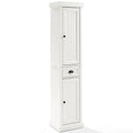 2 Drawer Linen Cabinet in Distressed White O286193