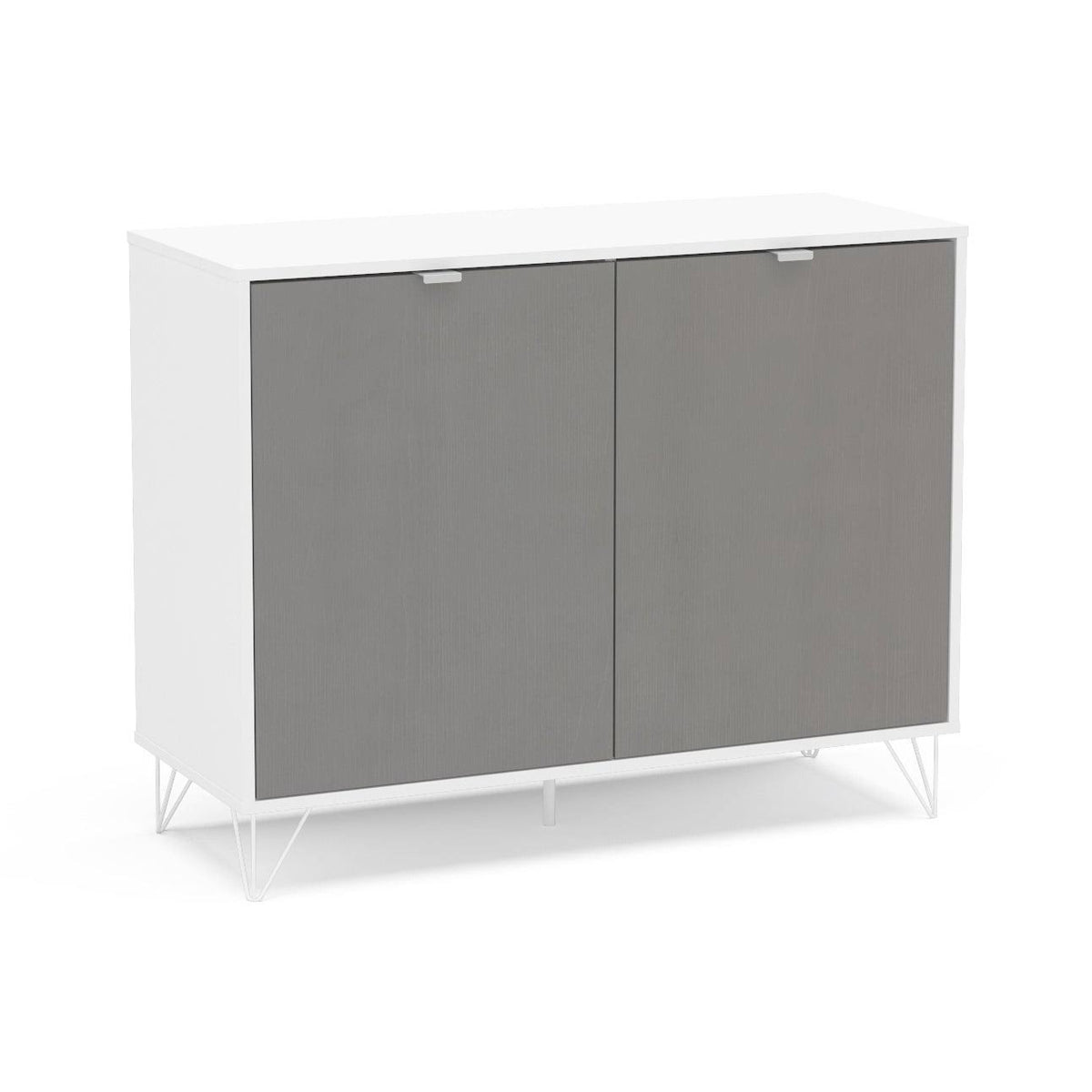 Grey Compact Sideboard B374