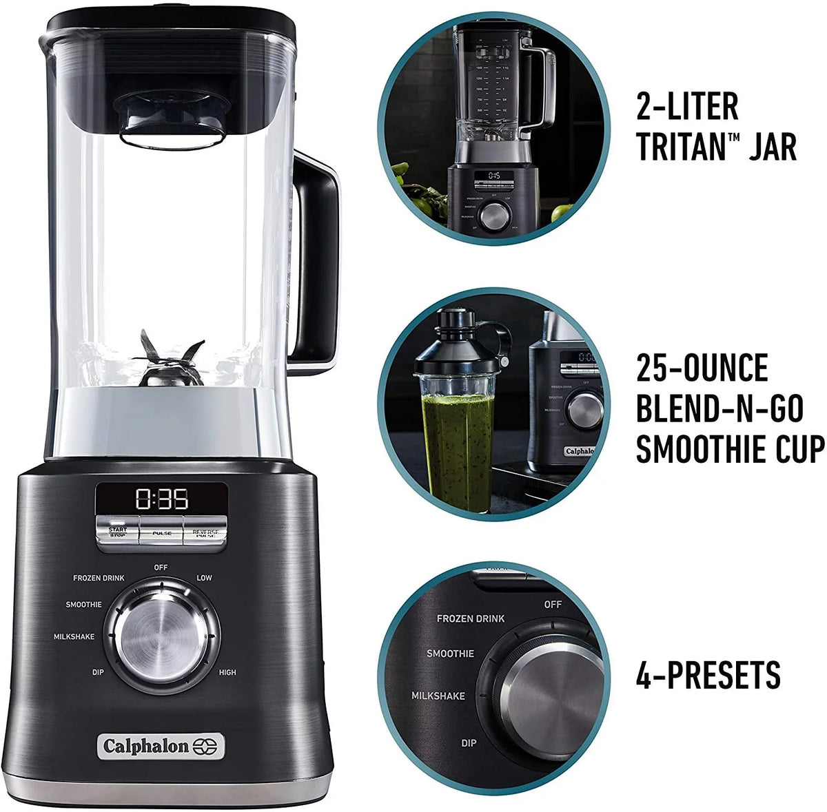 2-Liter Blender with Smoothie Cup I5879