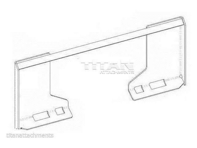 1/2x22 Quick Tach Attachment Mount Plate for Skid Steer F421682