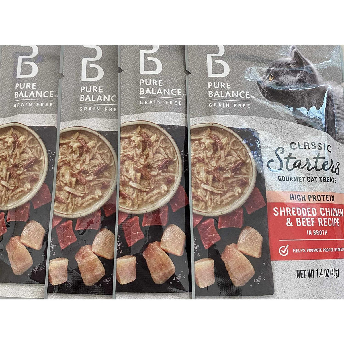 Shredded Chicken & Beef Broth Cat Treats J278839