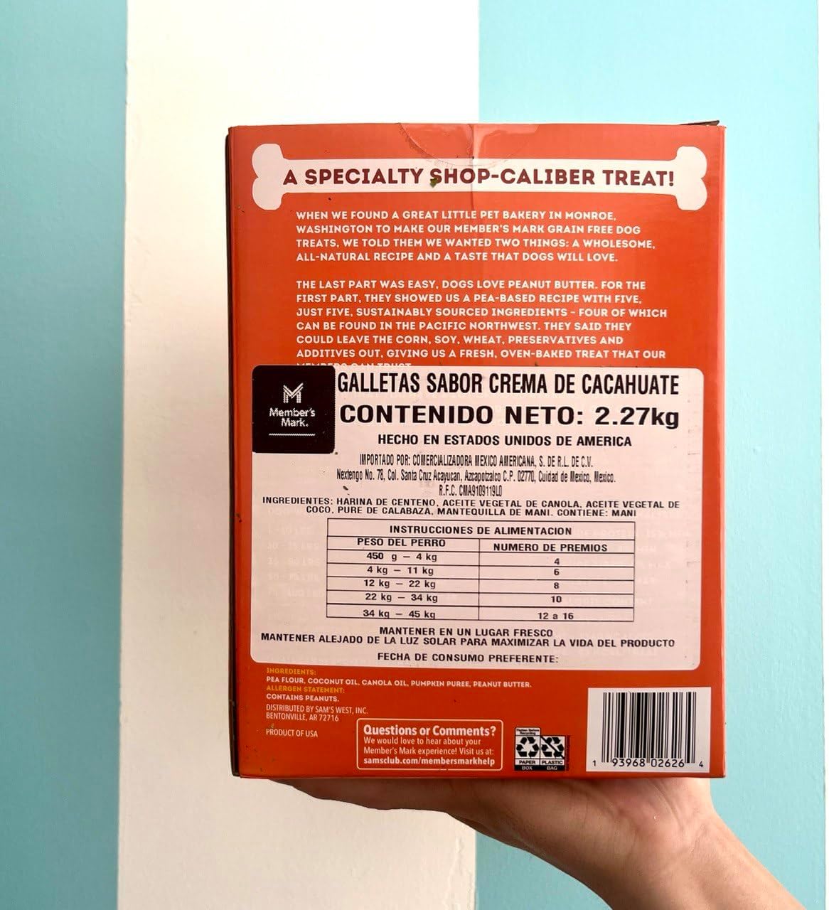 Grain Free Peanut Butter Flavored Dog Treats 5 Pound P578