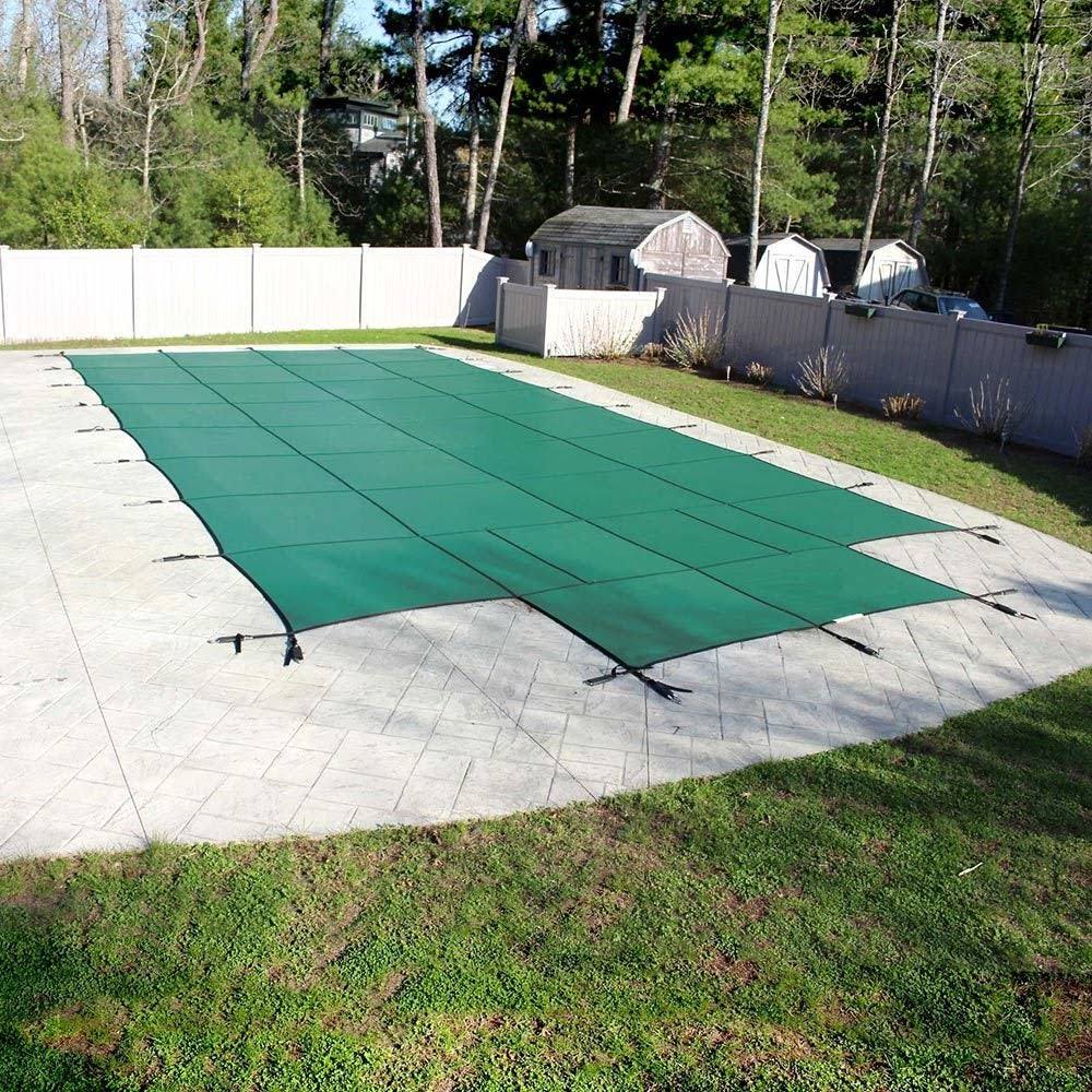 Blue Mesh Safety Cover for Swimming Pool, 16ftx32ft T64751