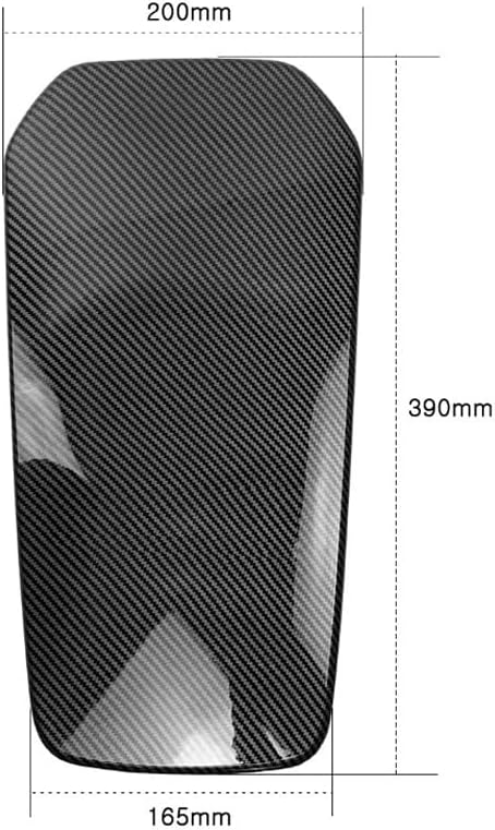 Carbon Fiber Central Console Armrest Panel Cover Trim Z317059