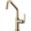 Luxe Gold Bar Faucet with Angled Spout and Industrial Handle X733418