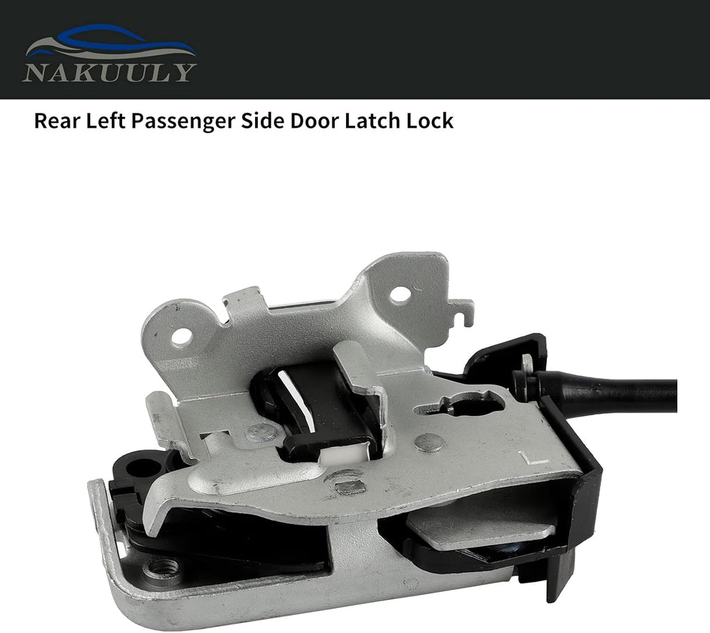 Left Driver Side Rear Door Lock Latch & Cable E167377