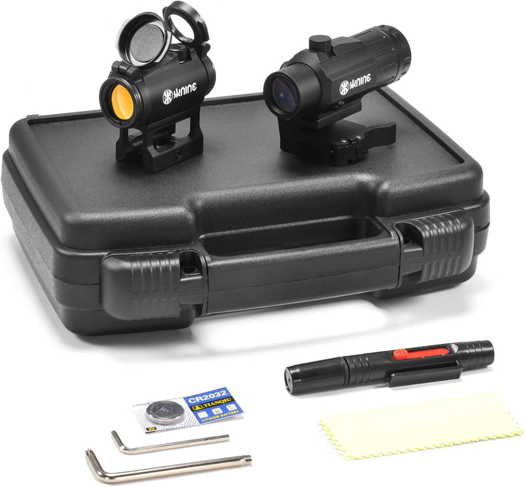 2 MOA Red Dot Sight Scope with 3X Magnifier Combo Z4040