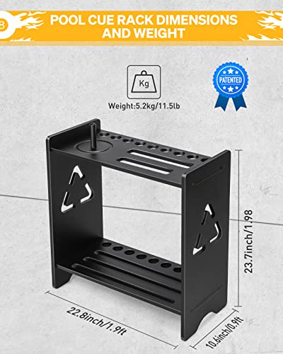 Floor Stand Billiards Rack Holds 9 Cues L4712