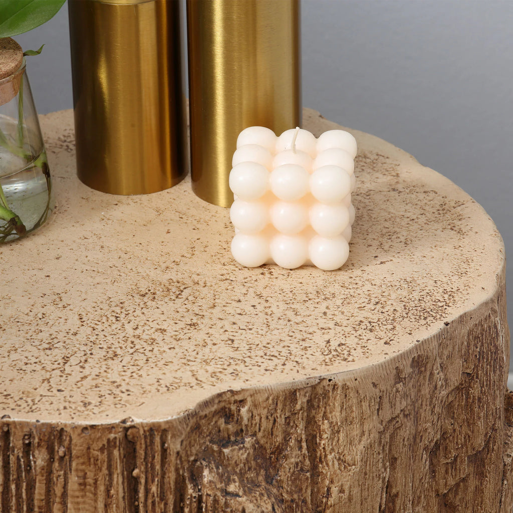 Natural Wood Grain Round Side Table H609