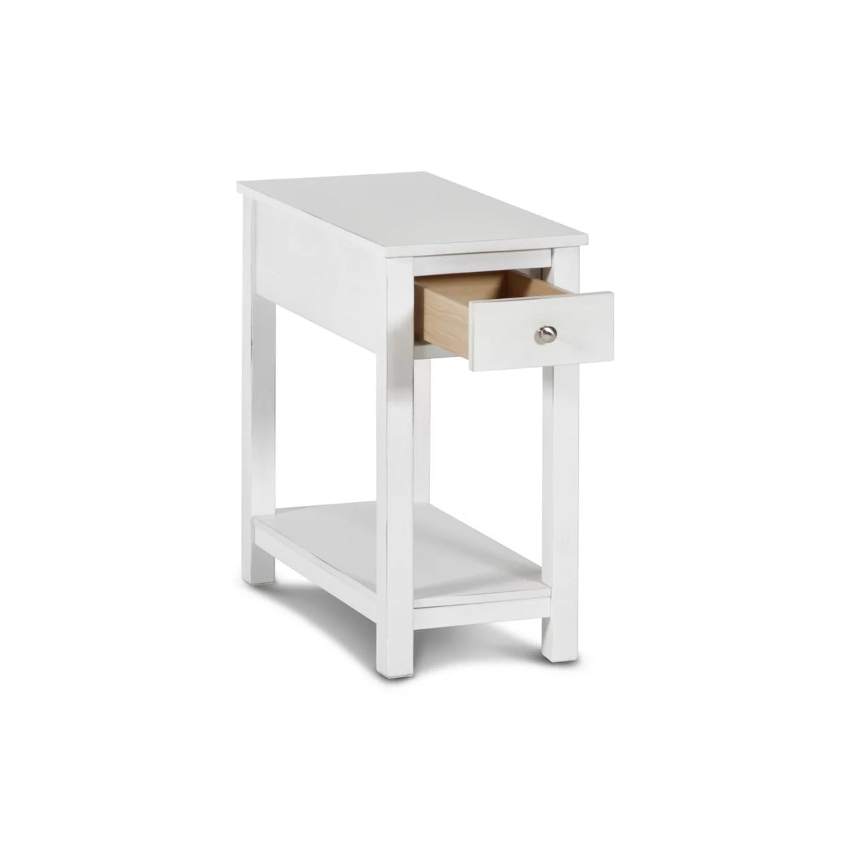24 Inch Side End Table with Drawer and Shelf W637