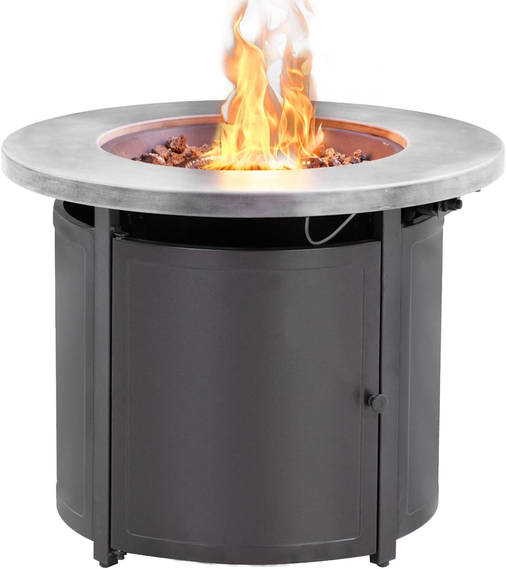 55000BTU Rectangular Fire Table with Lid M305