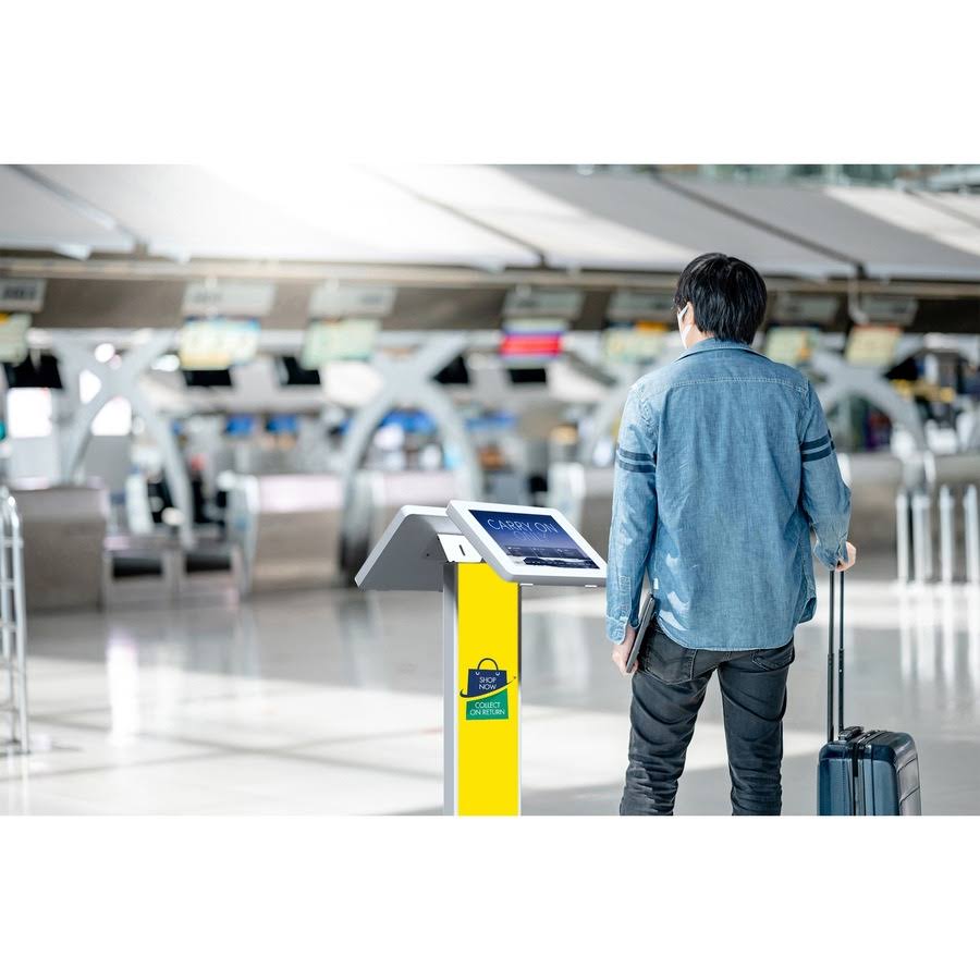 Dual Enclosure Kiosk with Graphic Card Slot for 2 tablets Z945061