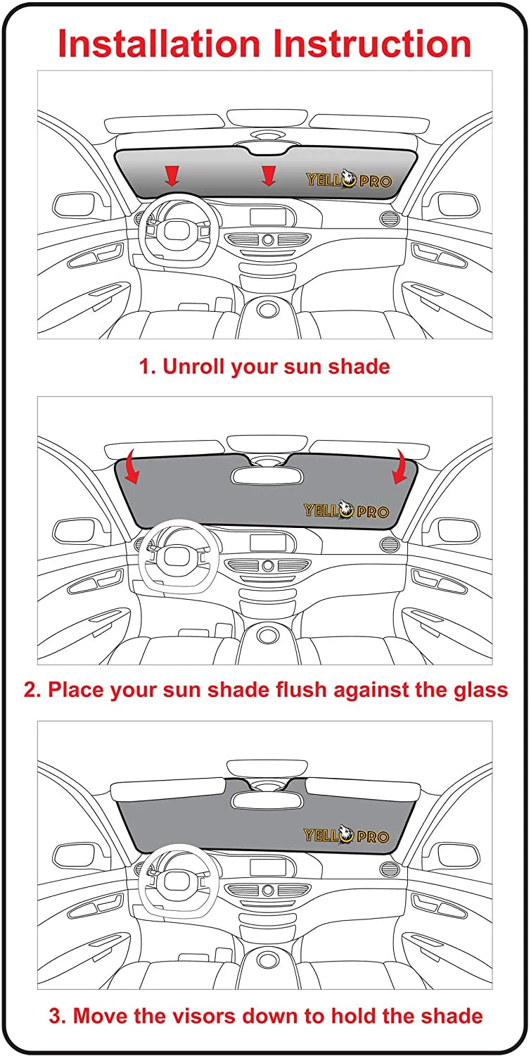 Front Windshield Sunshade for Porsche Cayenne SUV W844547
