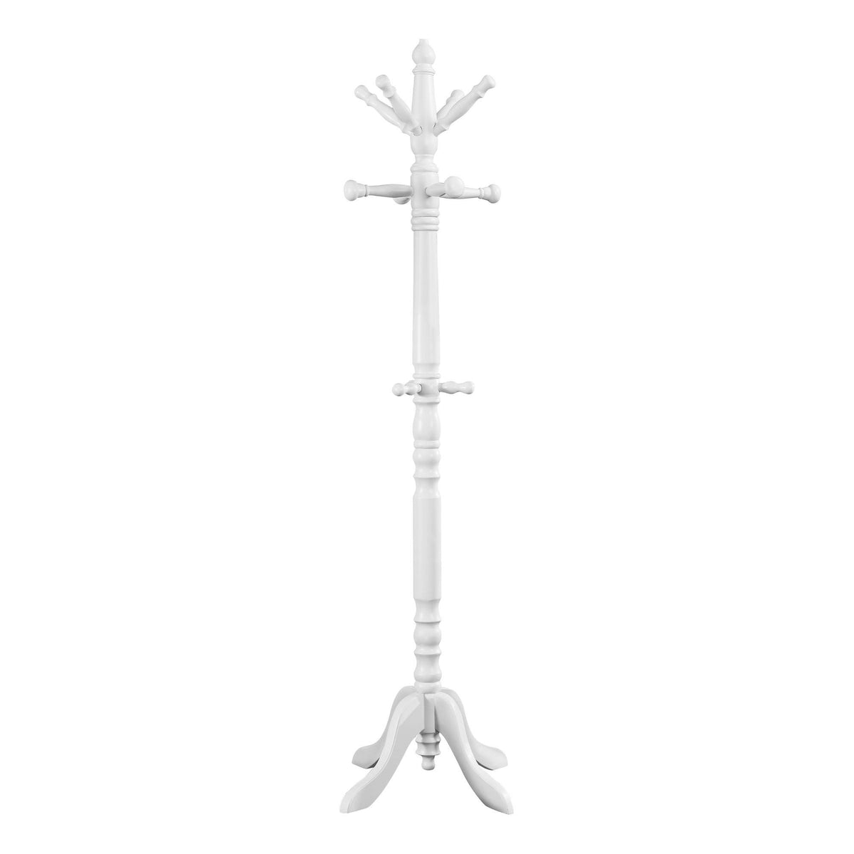Antique White Wood Coat Rack M523541