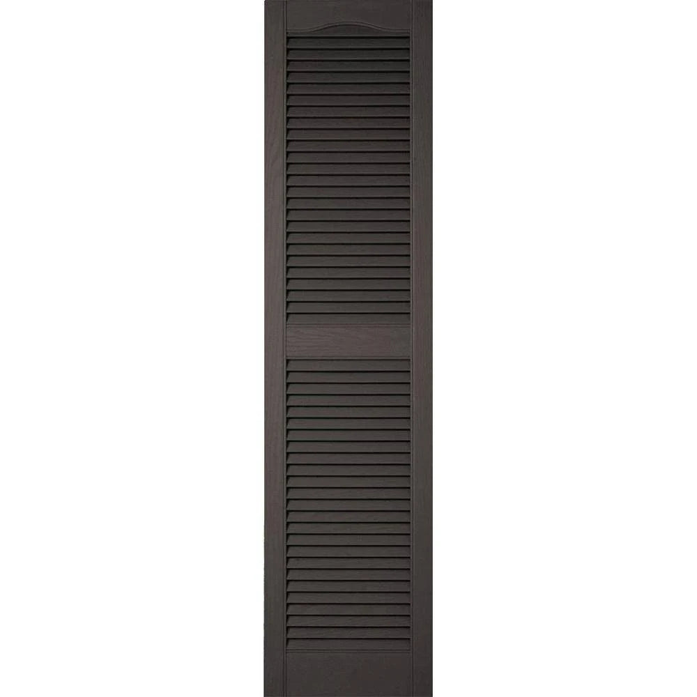 18 inchw x 73 inchh Vinyl Open Louver Shutters G3763