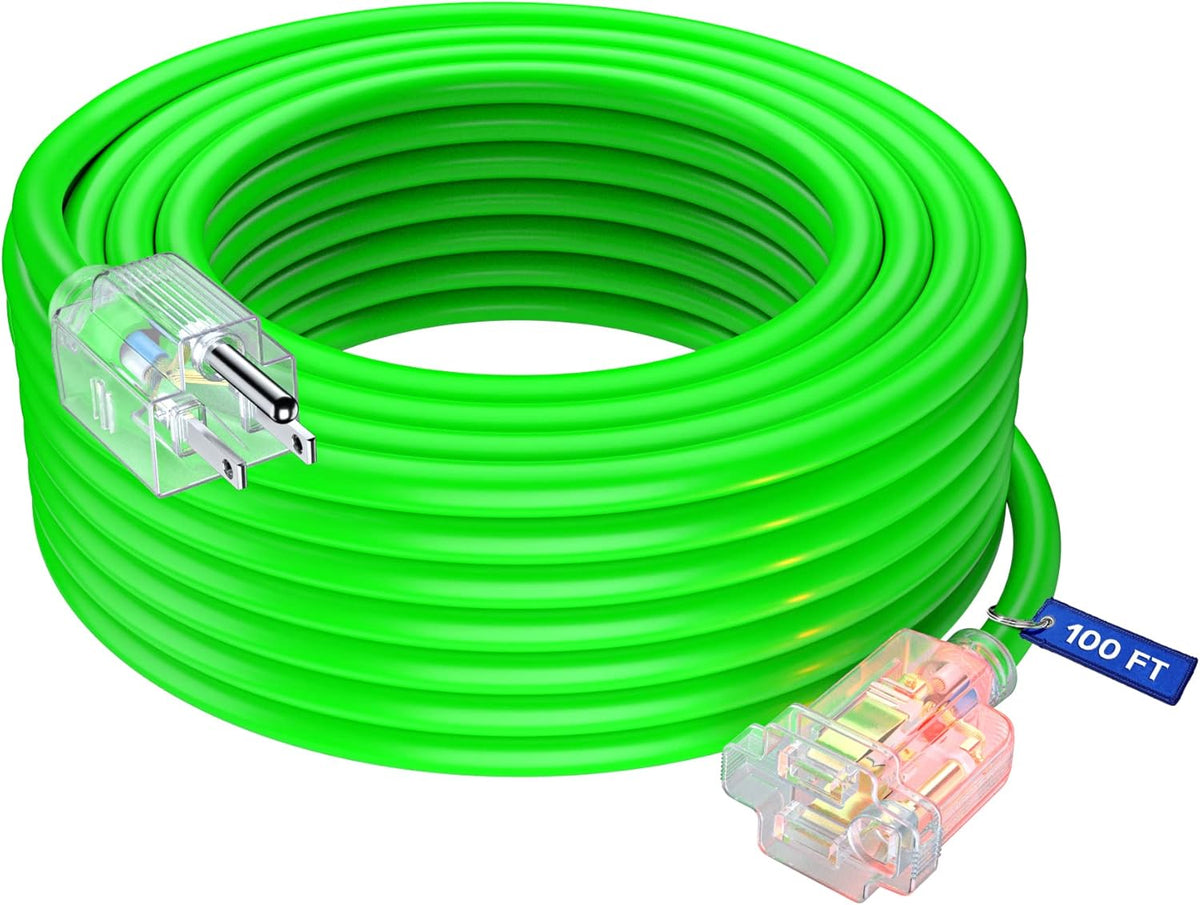 100 Feet Orange 14 Gauge Heavy Duty Outdoor Extension Cord V894052