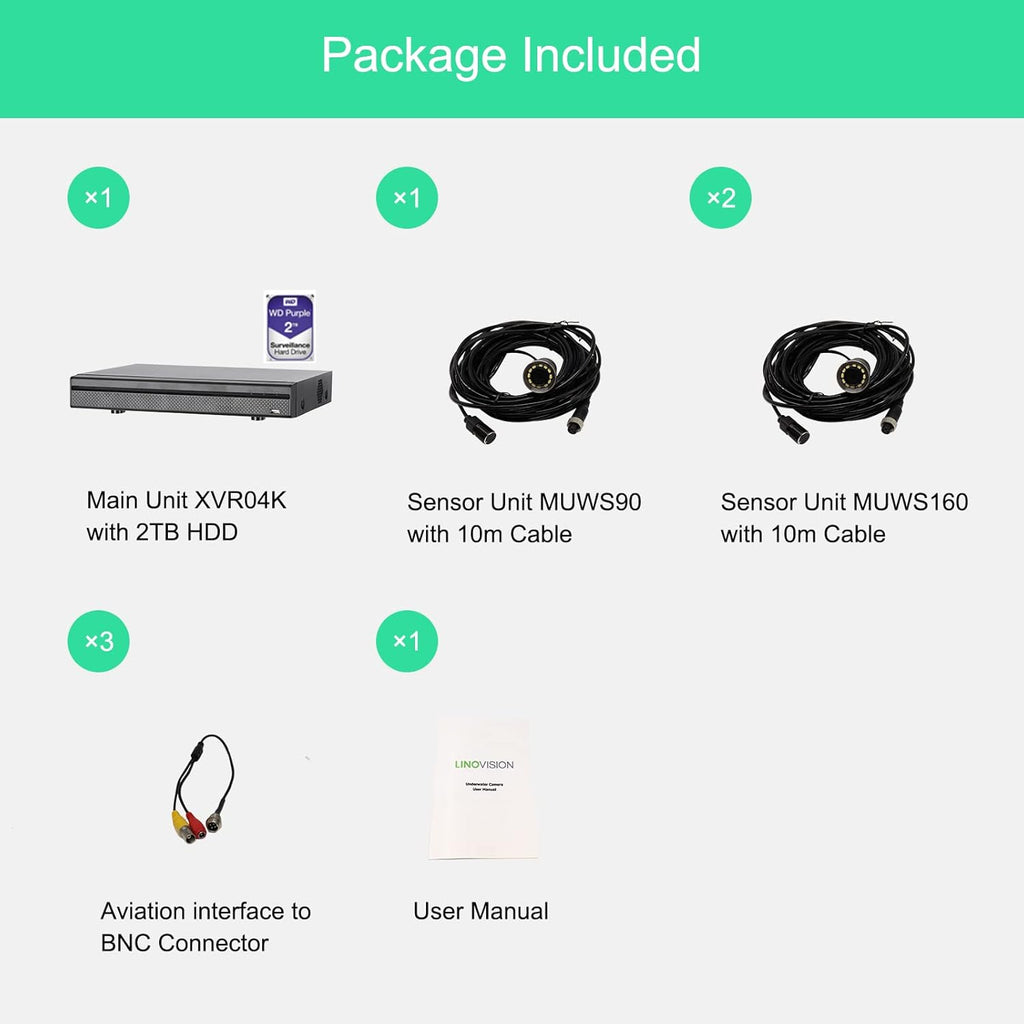 Underwater Camera Kit with 3 Sensor Units P8396
