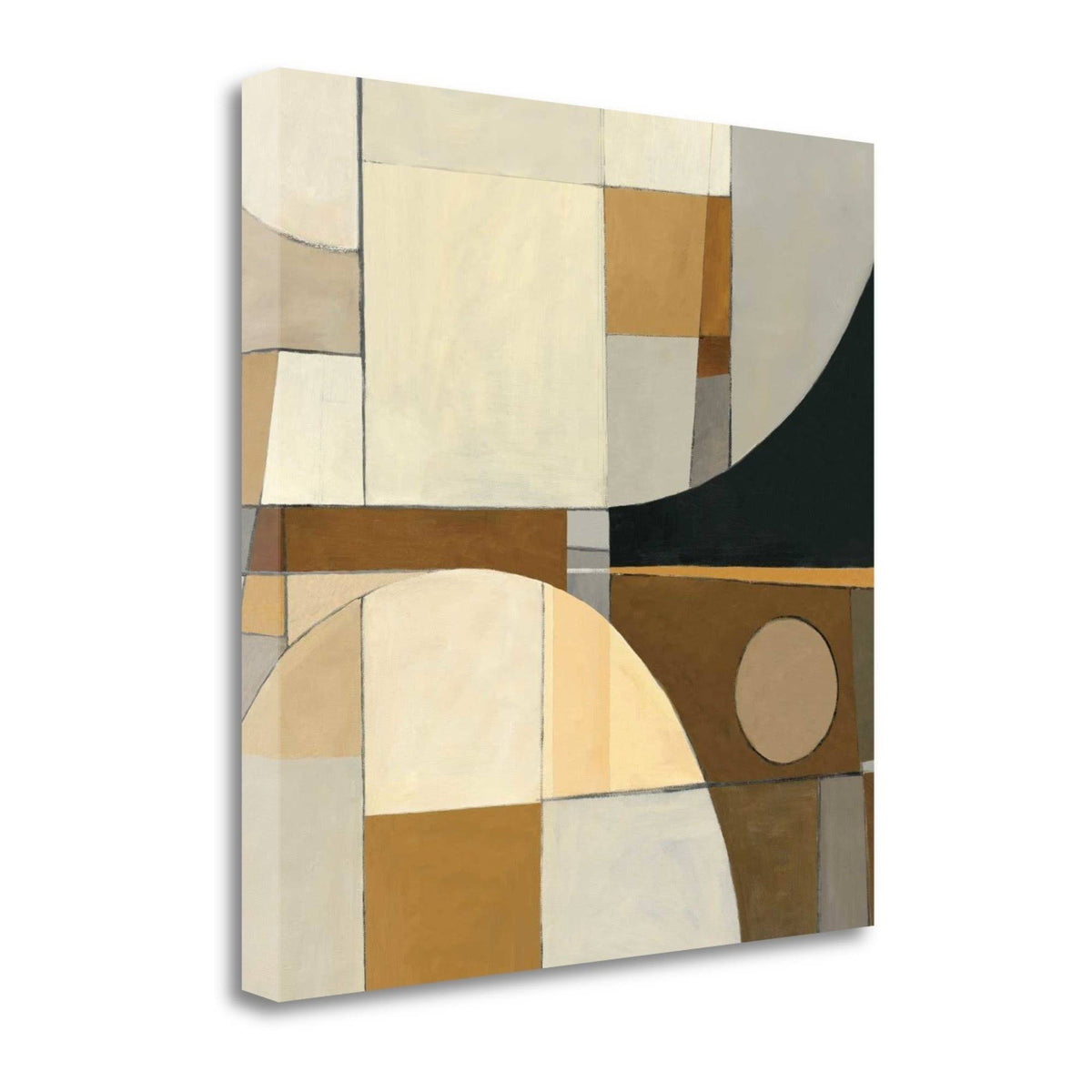 Beige Print on Wrapped Canvas U882
