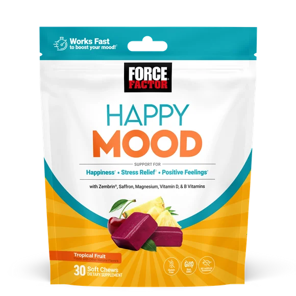 Mood Support Supplement with Magnesium Saffron 30 Soft Chews Q2520