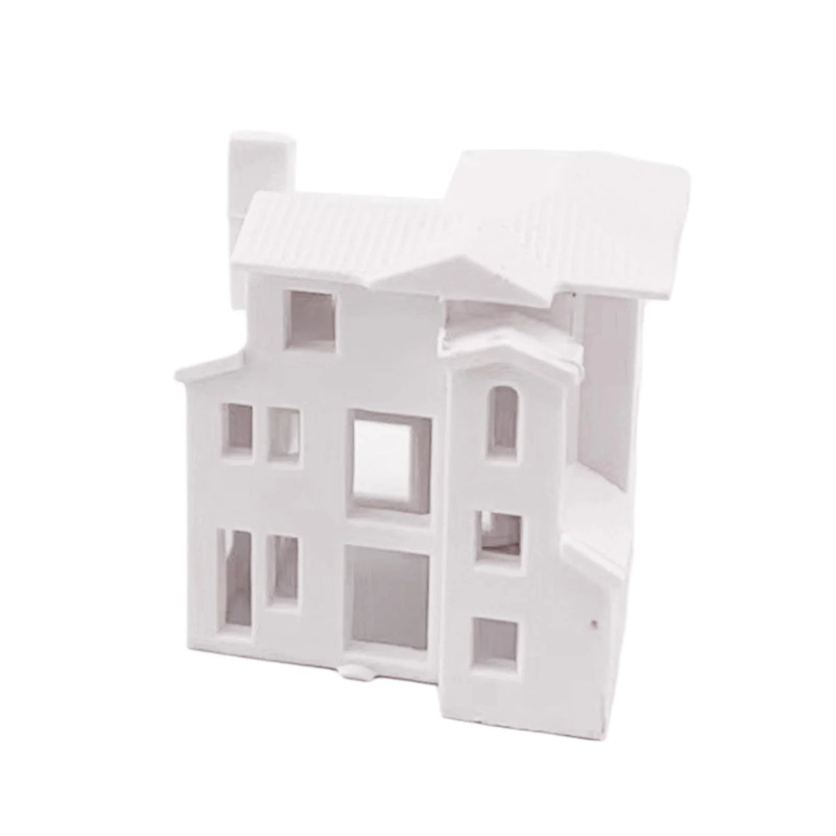 Miniature Dollhouse Scenes Building Train Unpainted House Decoration A106189