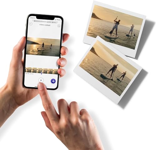 Instant Mini Link 2 Smartphone Printer + Instant Mini Film (40 Sheets) - Carrying Case and Microfiber Cleaning Cloth, Instant Mini Link Printer Bundle (Ash White) G365