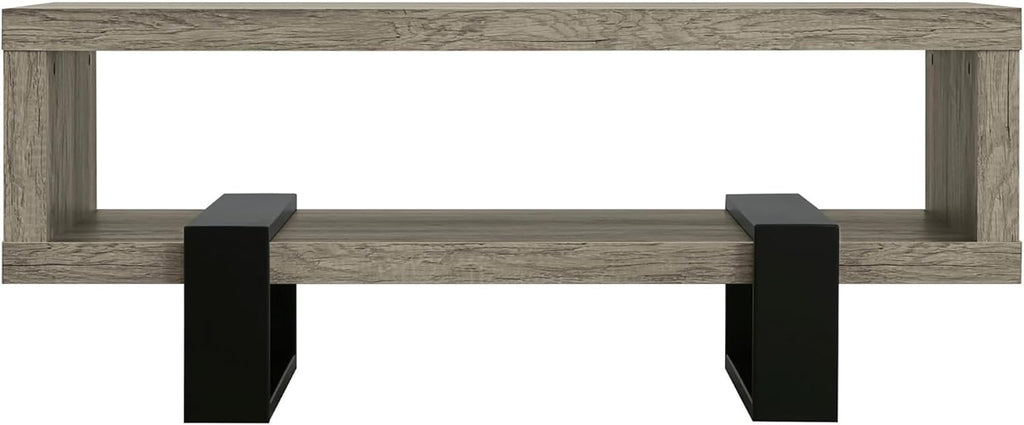 Grey Driftwood 1-Shelf Coffee Table A4107