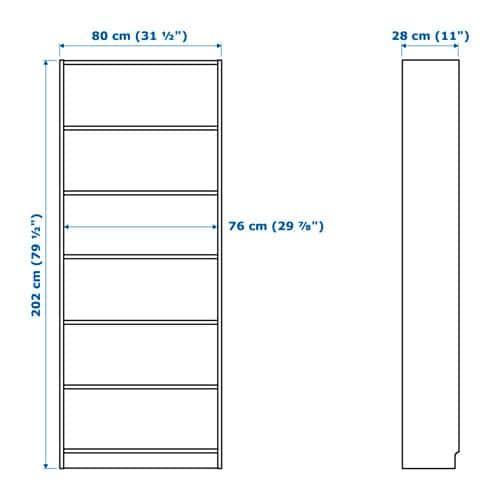 Black-Brown Bookcase W77693