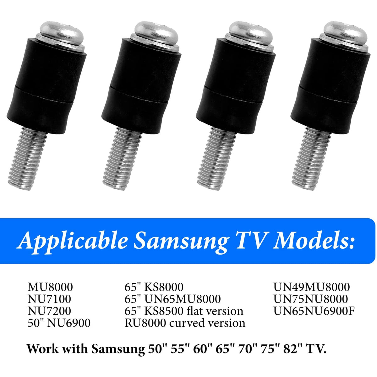 M8 x 45mm Wall Mounting Screws Bolts with 25mm Long Spacers W697292