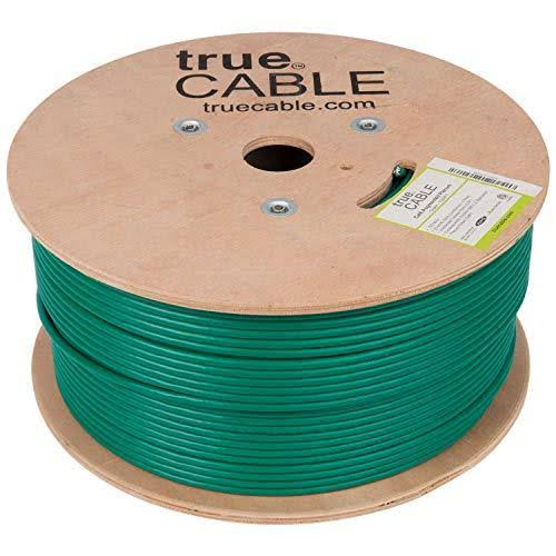 Cat6a Plenum CMP 1000ft Green 23AWG Bare Copper R5623