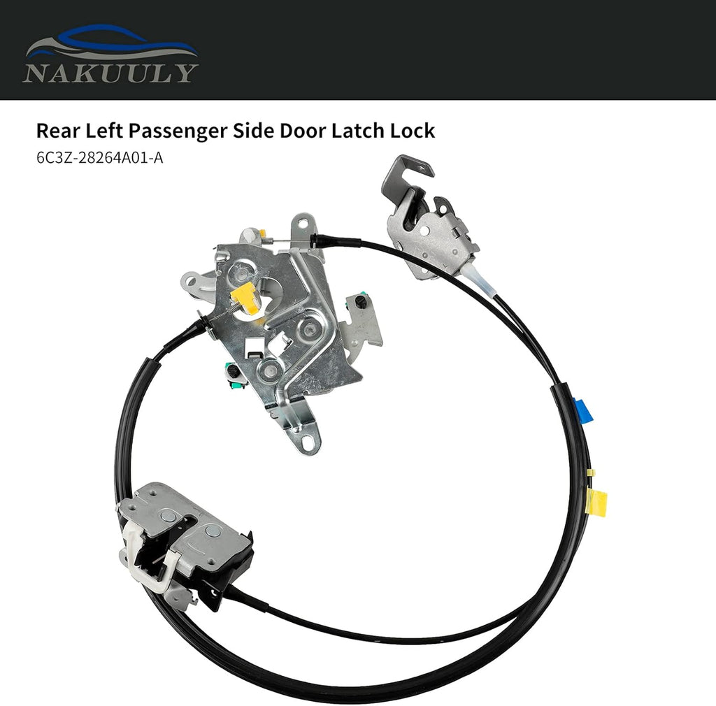 Left Driver Side Rear Door Lock Latch & Cable E167377