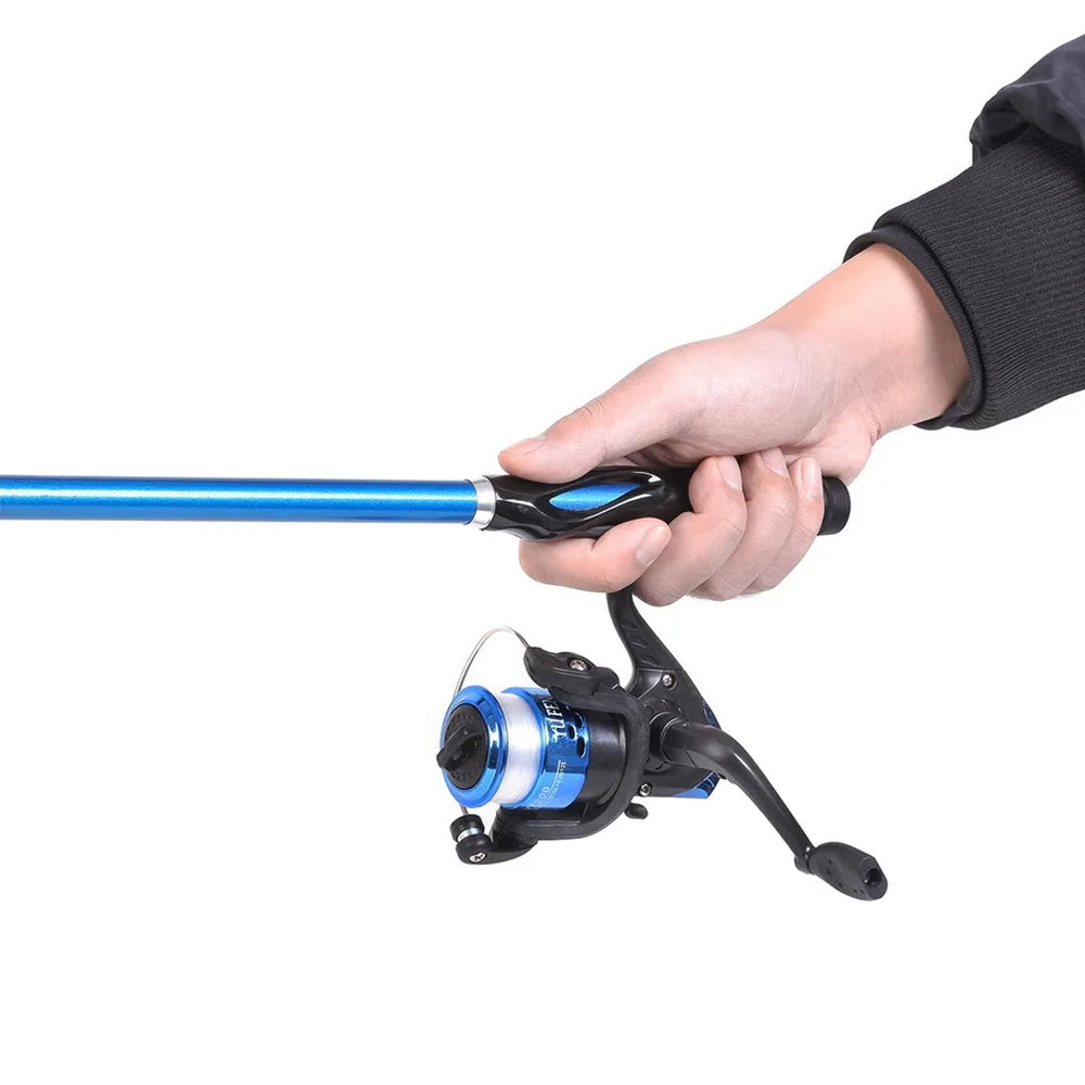 1.5m Telescopic Fishing Rod Reel Set with Storage Bag U7891