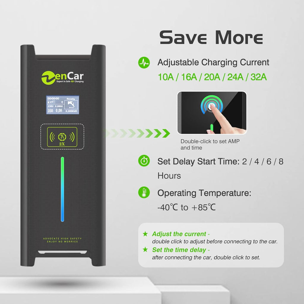32 Amp Level 2 Portable EV Charger with Cable Holder W234192