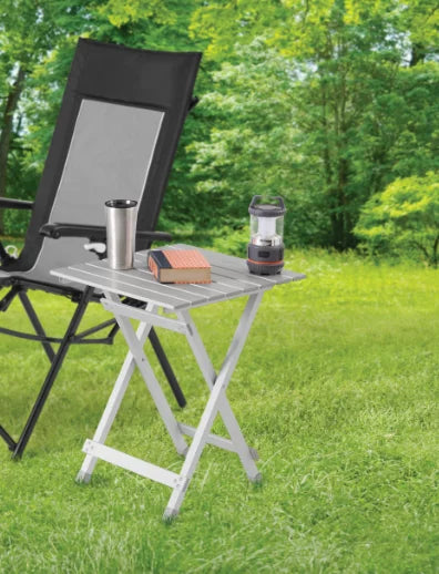 Silver Aluminum Camping Table V915129