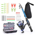1.5m Telescopic Fishing Rod Reel Set with Storage Bag U7891