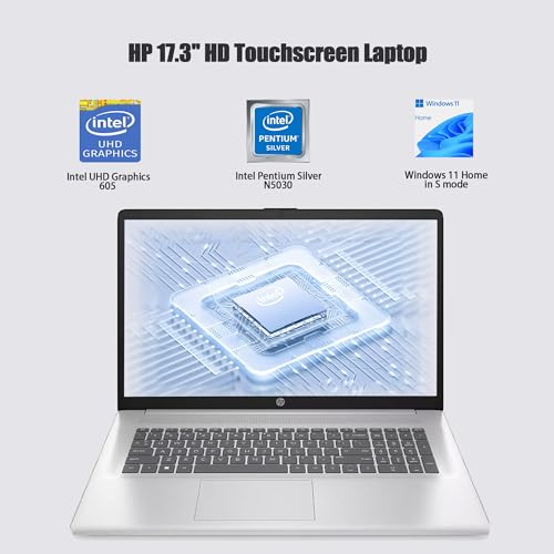 17.3" HD+ Touchscreen Laptop, 16GB RAM, 1TB SSD, Intel Pentium Silver N5030, Silver V513