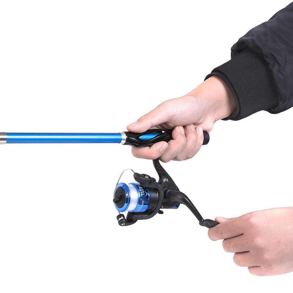 1.5m Telescopic Fishing Rod Reel Set with Storage Bag U7891