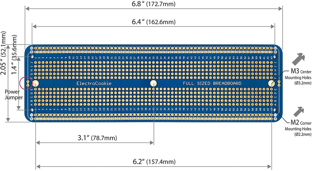 Solderable Breadboard PCB Board U522240