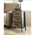 Metal and Wood 3-Drawer Chest S217124