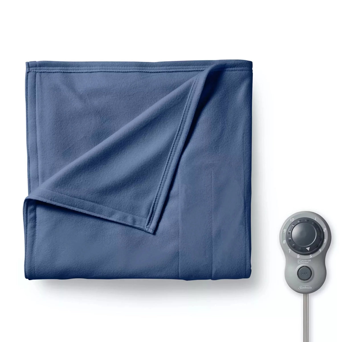 Twin Size Electric Fleece Heated Blanket in Blue M722