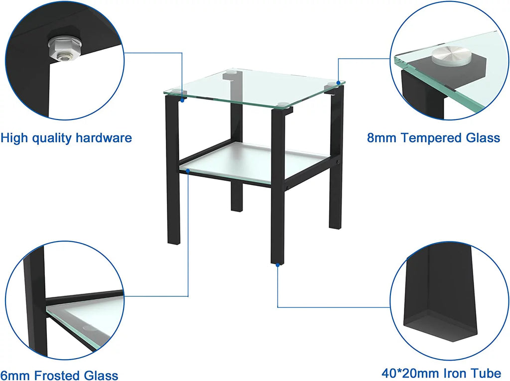 Glass Coffee Table End Table E65628
