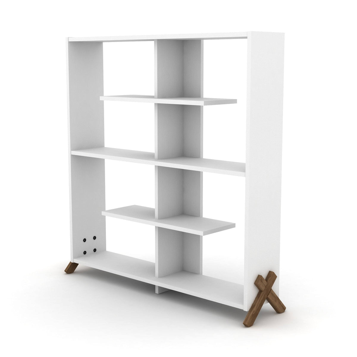 White Bookcase W5550
